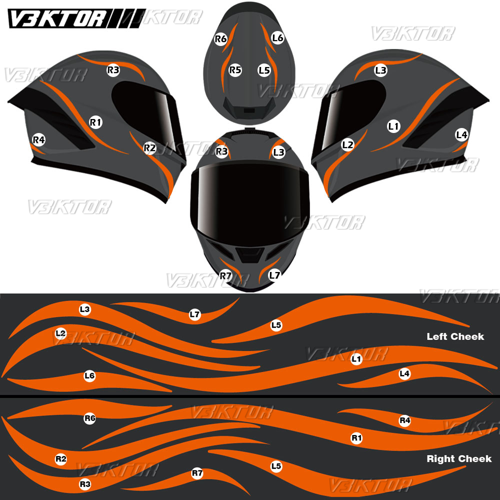 For bmw motorcycle helmet stickers s1000rr f900r f900xr s1000xr f850 r1200gs r1250gs adventure full face reflective helmet decal. 