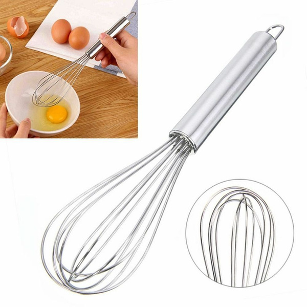 Light Weight Egg mixer Egg beater Hand mixer Handle Egg Whisk Stainless steel Hand Mixer - Silver and Black. 