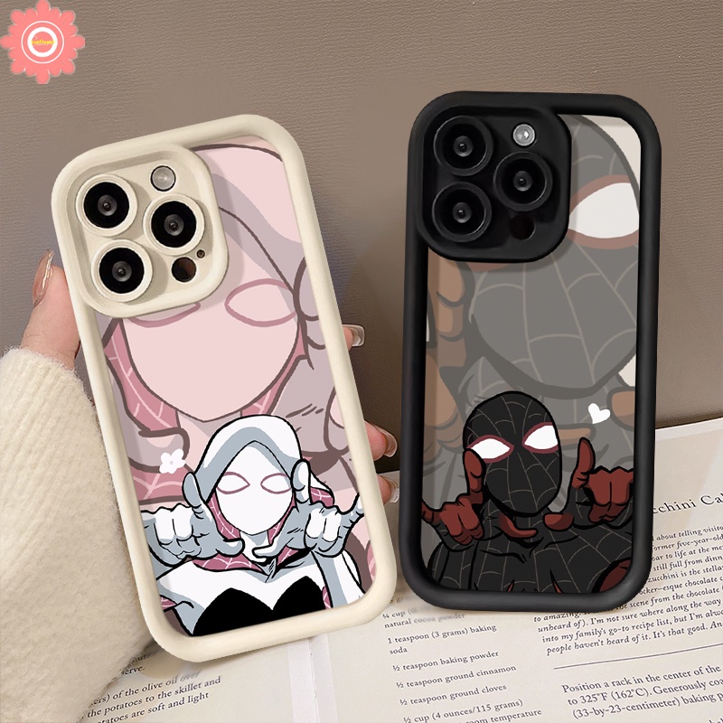 Trendy Brand Spider-Man Case For Realme C53 C67 5i 8i 9i 7i 11 6i 5s C51 C15 C25 C35 C17 C12 C11 C21 C30 C55 C20 C33 C25Y C20A C21Y C31 Narzo 50 N53 20 Cute Angel Eye Soft Case. 