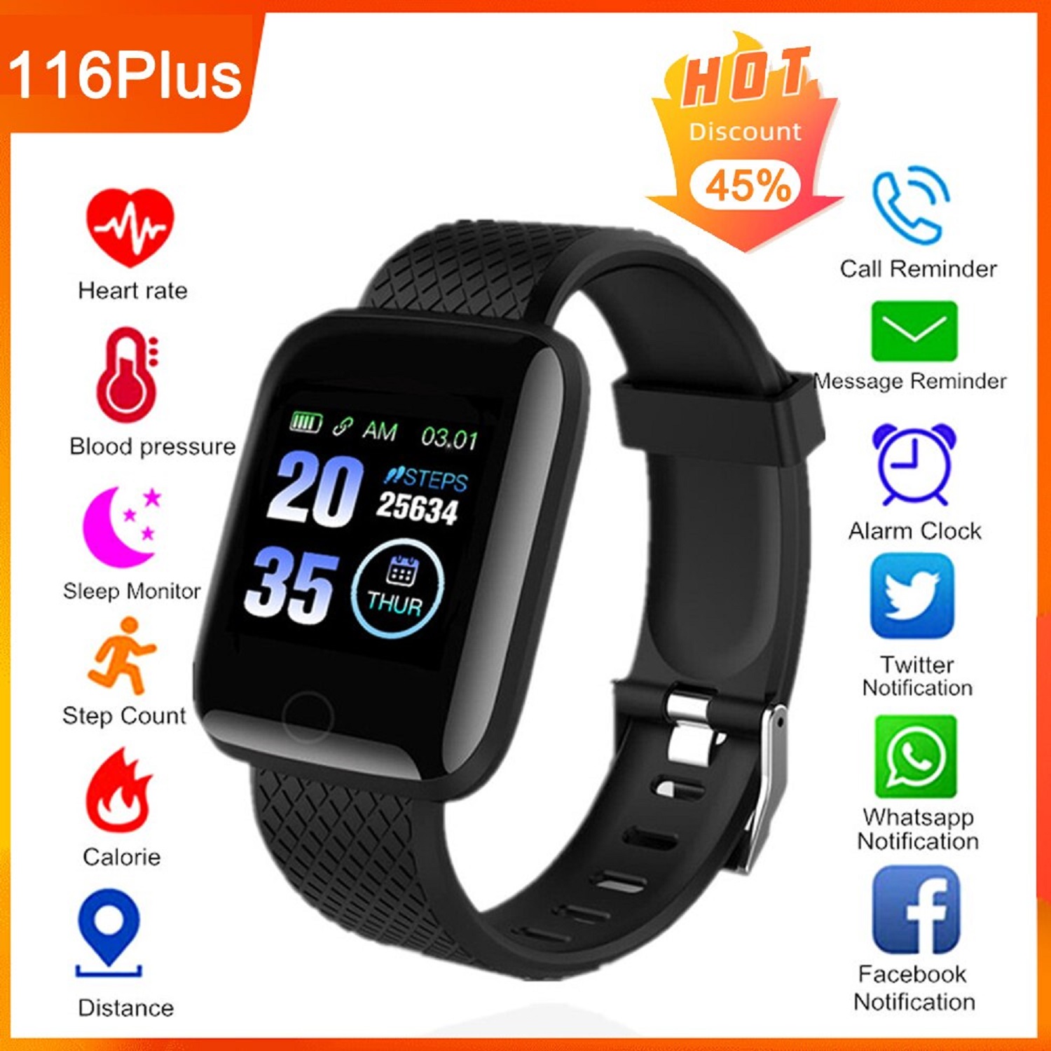 Hestia 116 plus smartwatch hot sale