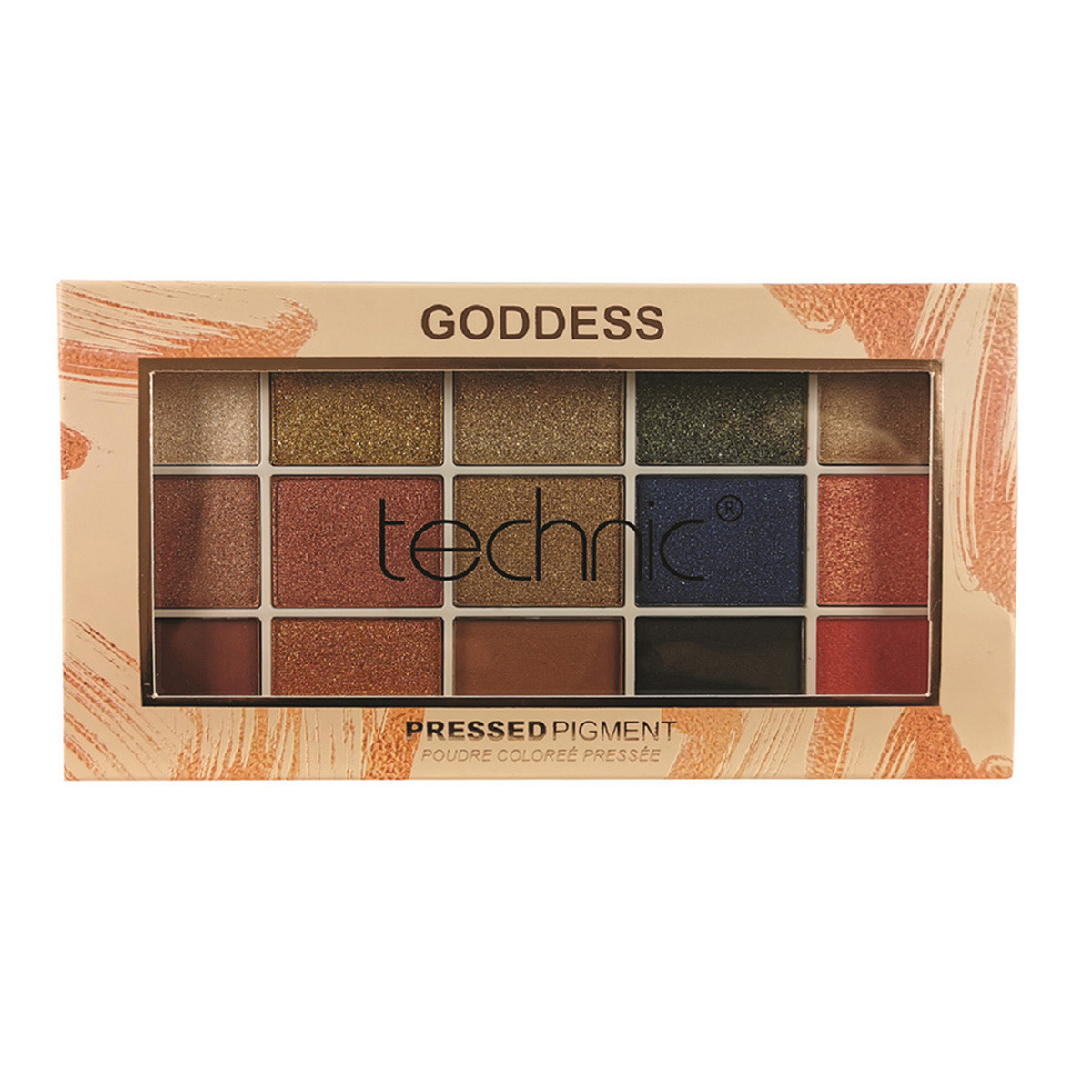 Technic 15 Pressed Pigments Eyeshadow Palette - Goddess