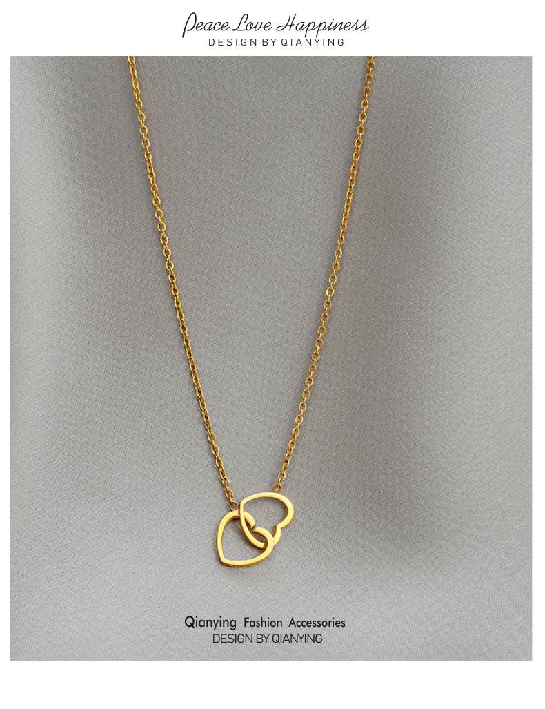 Tiny Heart Choker Necklace for Women Gold Color Chain Smalll Necklace Pendant on neck Bohemian Chocker Necklace Jewelry