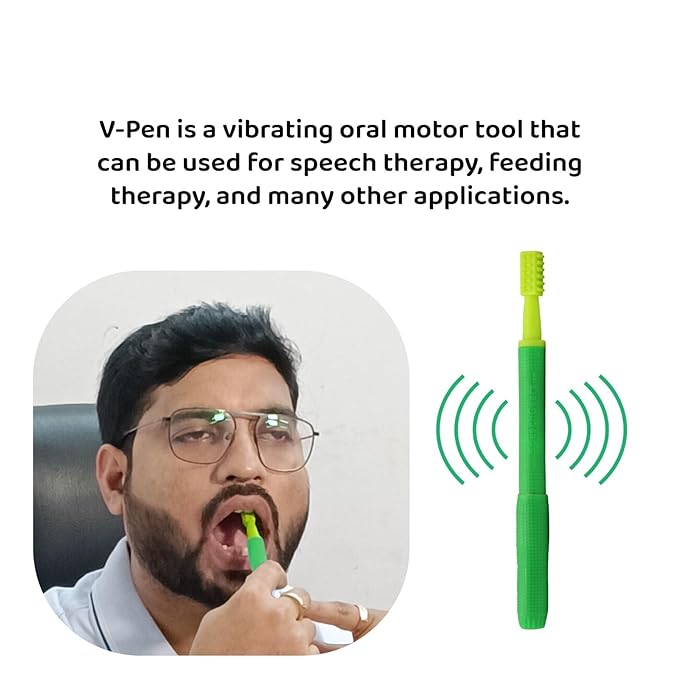 SPEECHGEARS V-Pen,V-Pen Is A Vibration Device & An Oral Stimulator That Is Used, Speech & Feeding Therapy. 