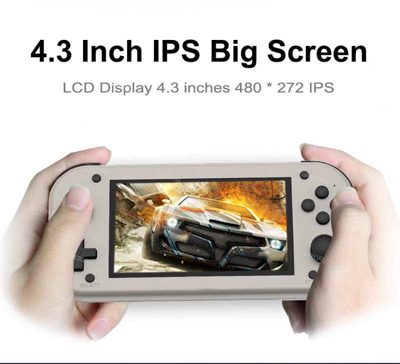 M17 Retro Handheld Electronic Video Game Console 4.3'' IPS Screen Emuelec Game Emulator System 64GB 128GB 20000+ Games Xmas Gift. 