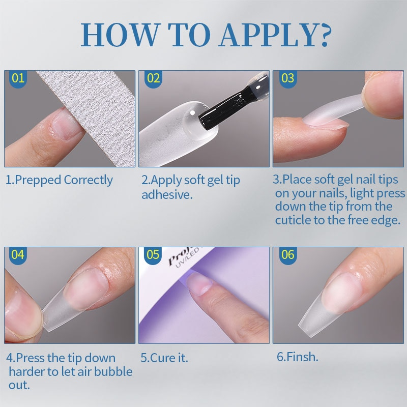 KOSKOE 120pcs False Nails Acrylic Press on Nails Almond Artificial Clear Nail Tips for Extension Tool Get Free Soft Ruler. 