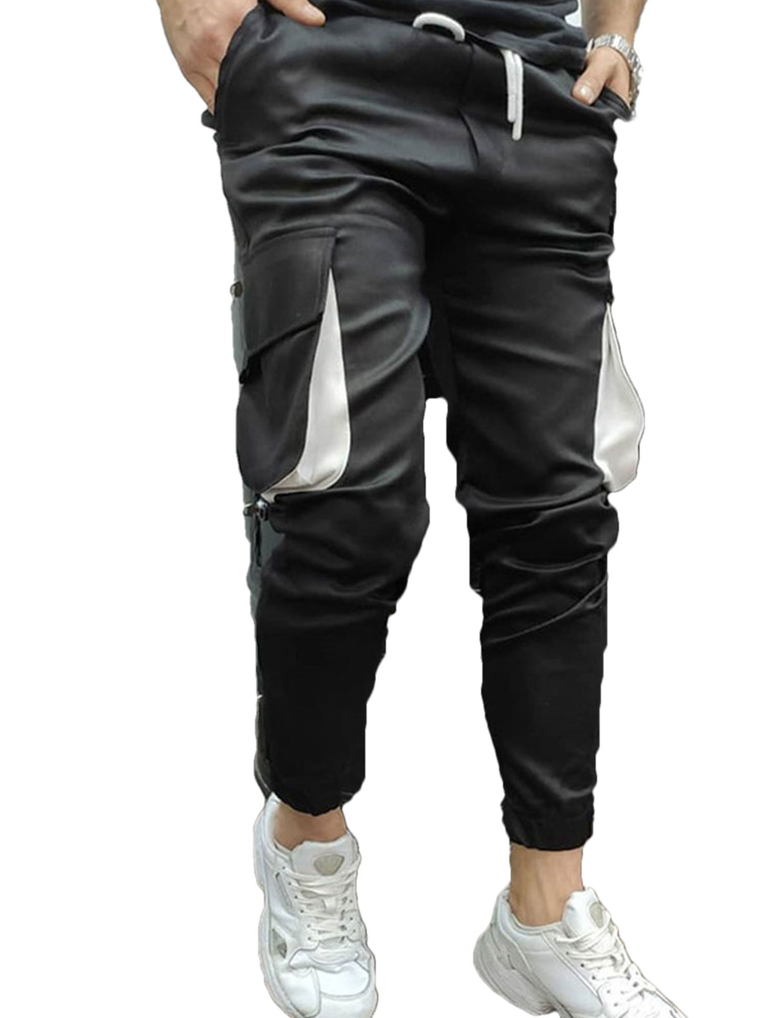 Men Pocket Design Sweatpants, Male 