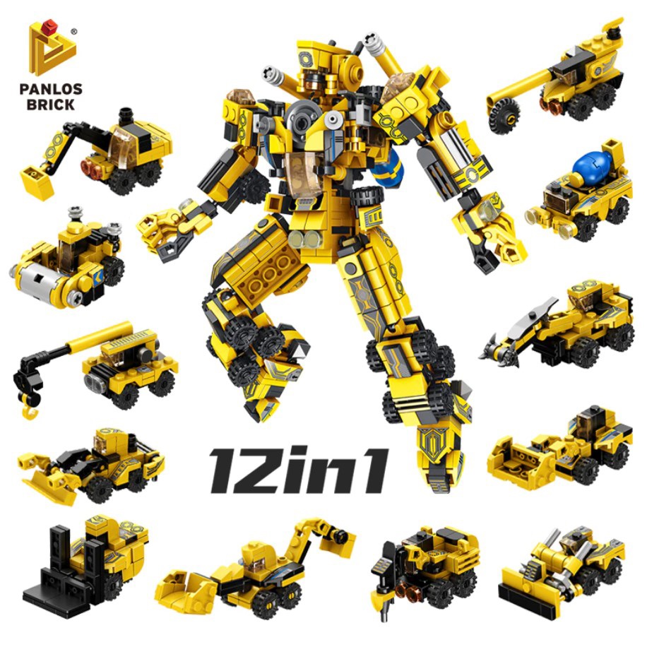 Robot Lego 12 in 1 573 Pcs Transformer City Project Building Block for Kids- 633008. 