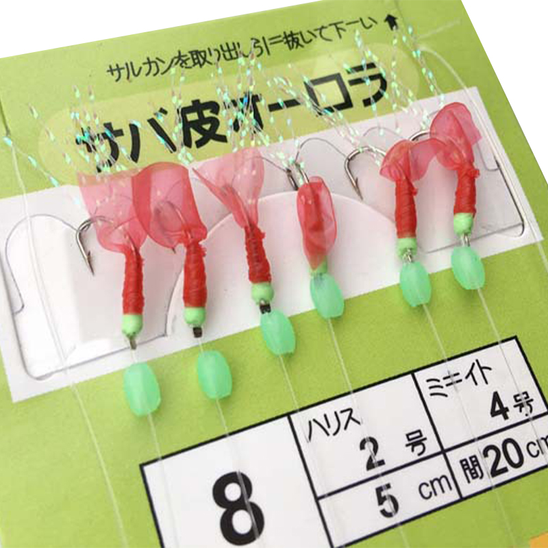 Bionic Red Skin String Hooks Marusei Red Skin Shrimp Hooks Gum Skin Shi Hanging SUPER BABY. 