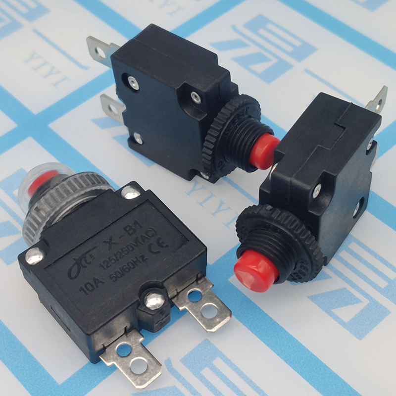 Thermal Switch Circuit Breaker Overload Protector 5a 6a 8a 10a 15a 20a Overload Switch Protector Fuse. 