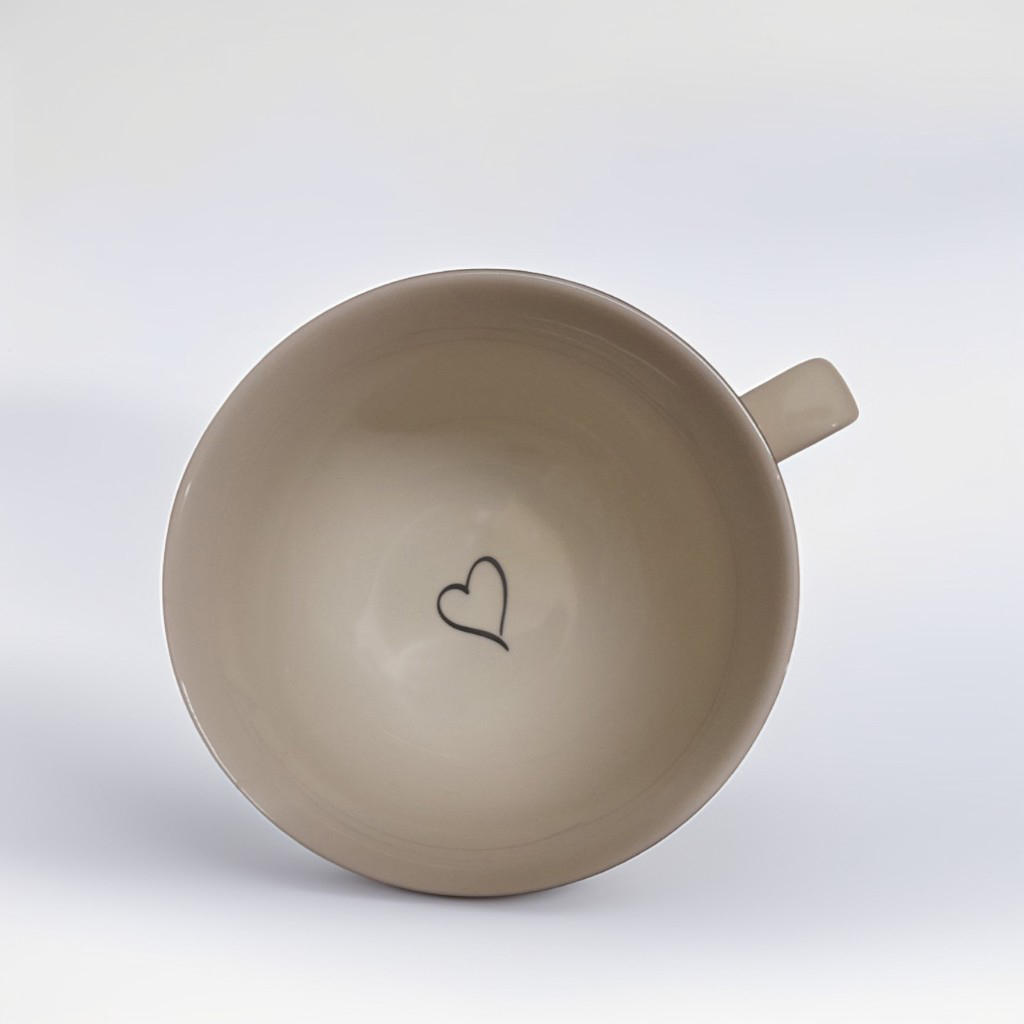 Large Coffee Mug | Pottery Soup Mug | Stoneware Coffee Mug,  White with black text, EXTRA LARGE Mug, Handmade Ceramic Cute Mug soup bowl. 