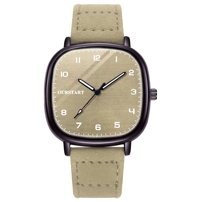 Vintage Square Dail Quartz Wrist Watch