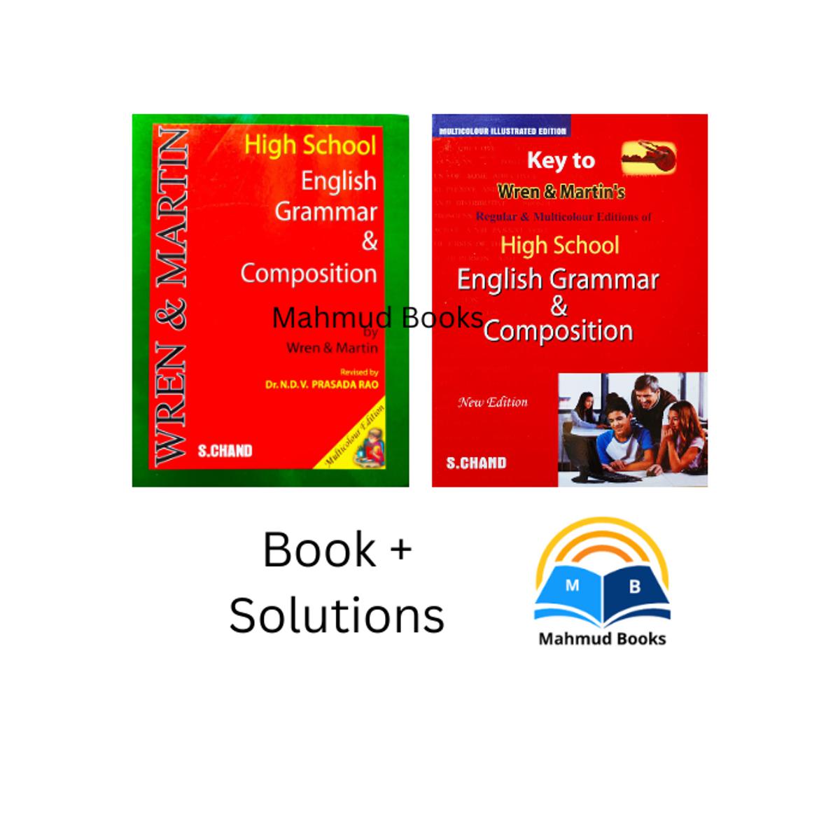 High School English Grammar and Composition by Wren and Martin ( Book + Solution)