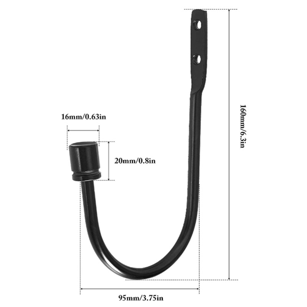 4X Curtain Holdback, Wall Mounted Curtain Tieback Hooks, Metal Decorative Window Drapery Holder Curtain Hook. 