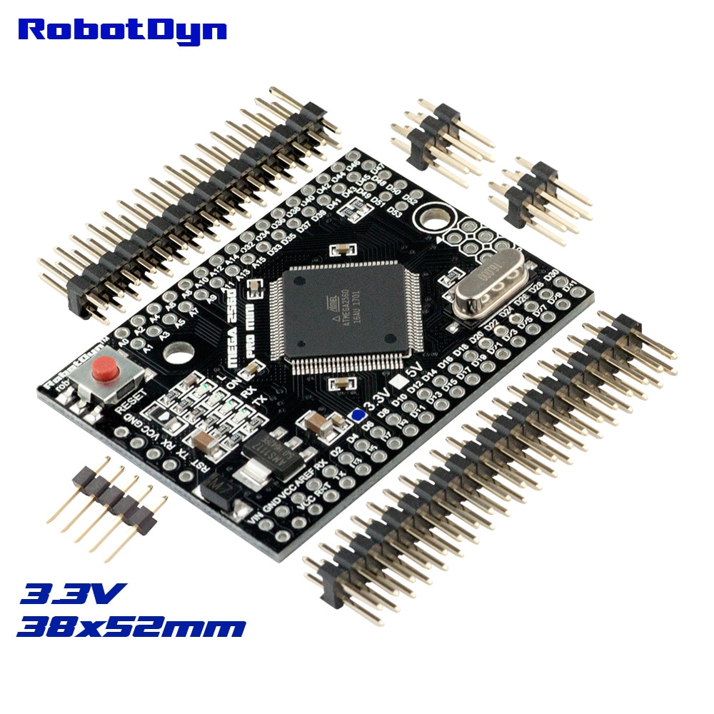 【happy one】Mega 2560 PRO MINI with male pinheaders. Compatible for Arduino Mega. 