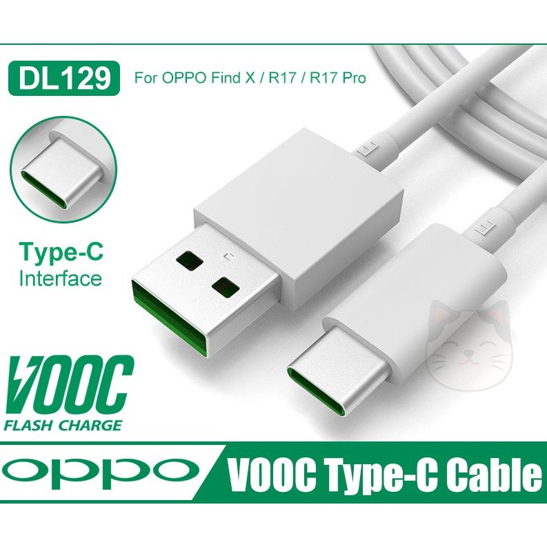Oppo Vooc Cable Type C Usb Super Vooc Charger Fast Charging Cable For A11 X A11 K3 K15 R17 Pro Findx Renoz Reno2 Z Reno Ace Type C Cable. 