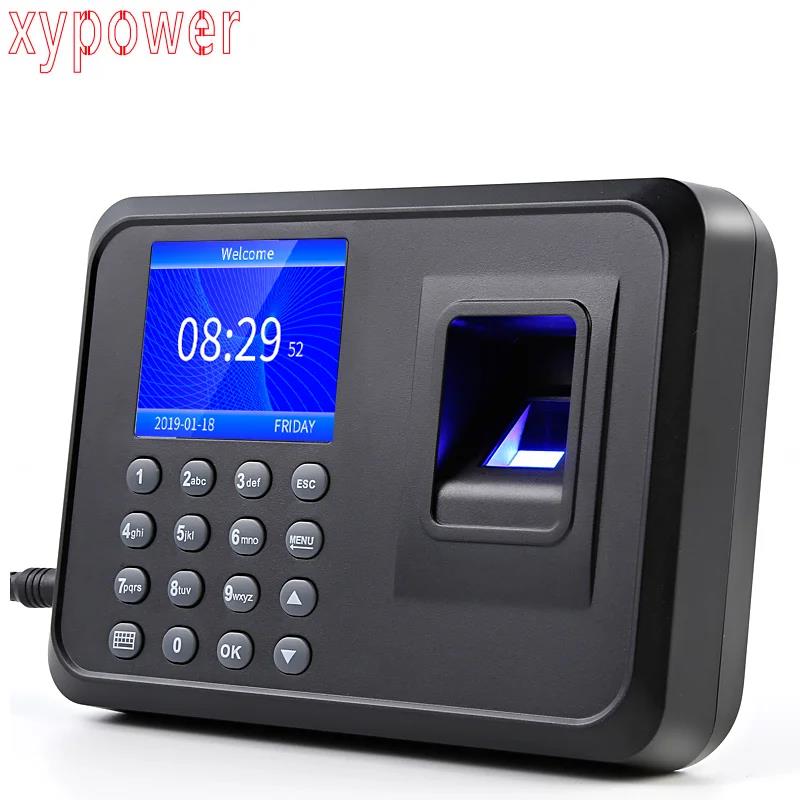 CN Biometric Fingerprint Attendance Punch USB Time Clock Office System Recorder Reader Timing Device Employee Attendance Machine