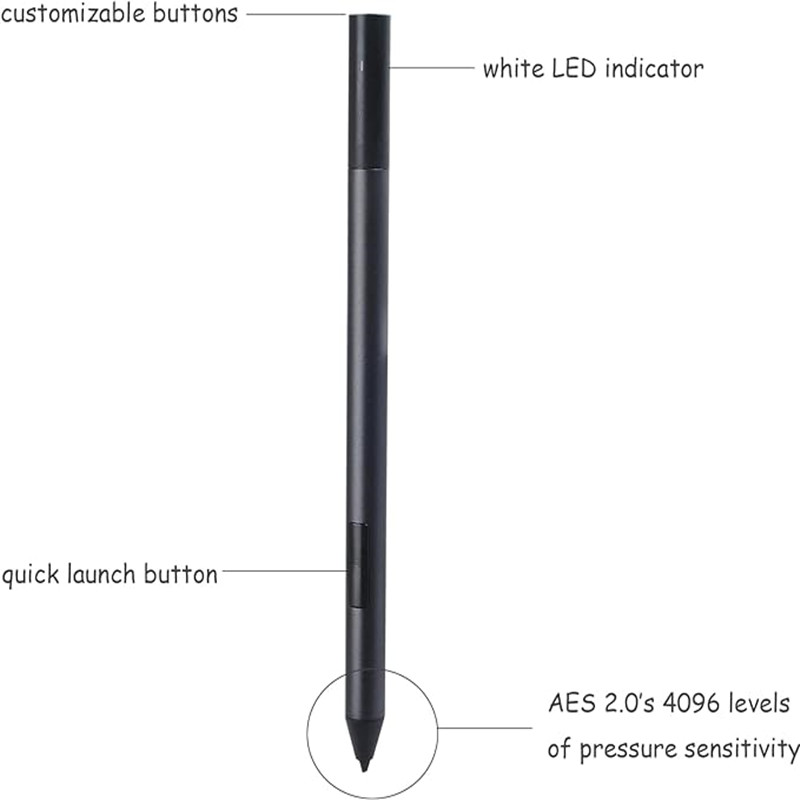 Stylus Pencil For Dell Latitude 5300 5310 7200 7210 7310 7400 7410 9410 9510 2-in-1 Tablet Touch Screen Pen Bluetooth-compatible. 