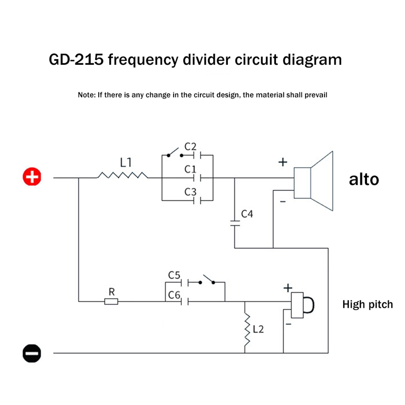 Car Frequency Dvider Treble Midrange Crossover Car A-Pillar Dedicated Speaker Modification Sound Quality Divider. 