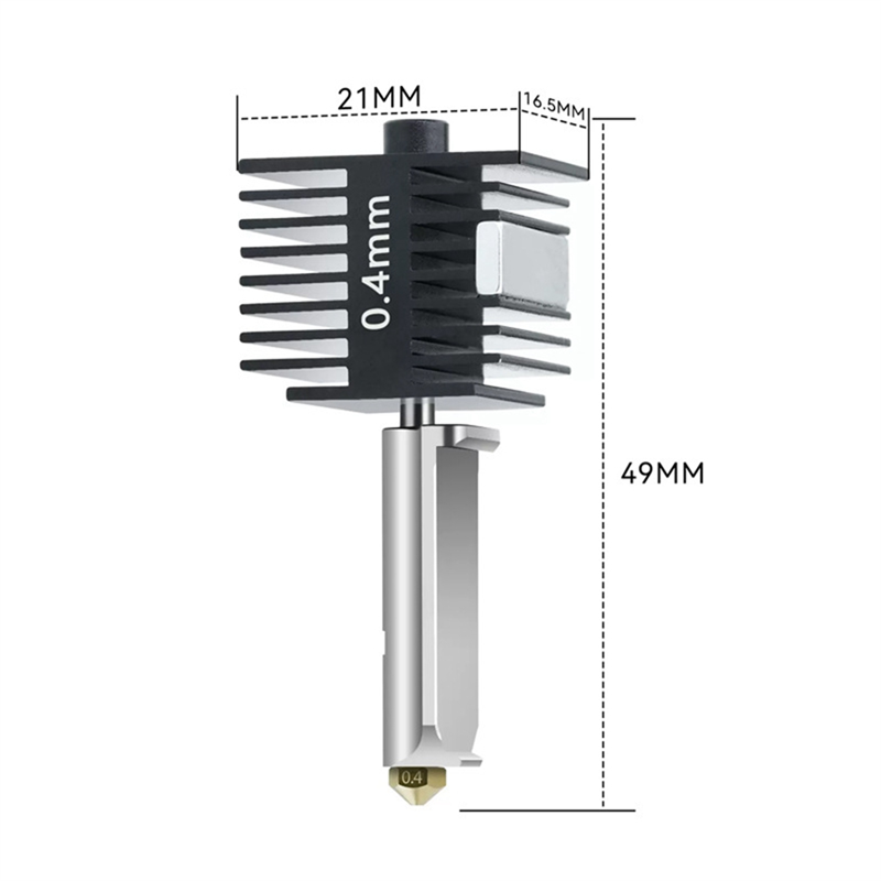 For Bambu Lab A1/A1 Mini Hotend Kit Brass Nozzle for Bambu Lab A1 3D Printer Hotend. 