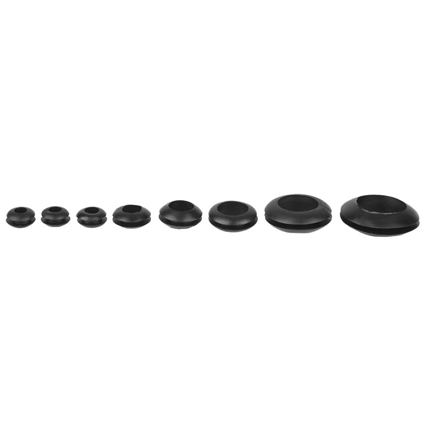 200pcs Rubber Grommet Assortment Set Harness Grommet Electrical Wire Gasket NEW 
