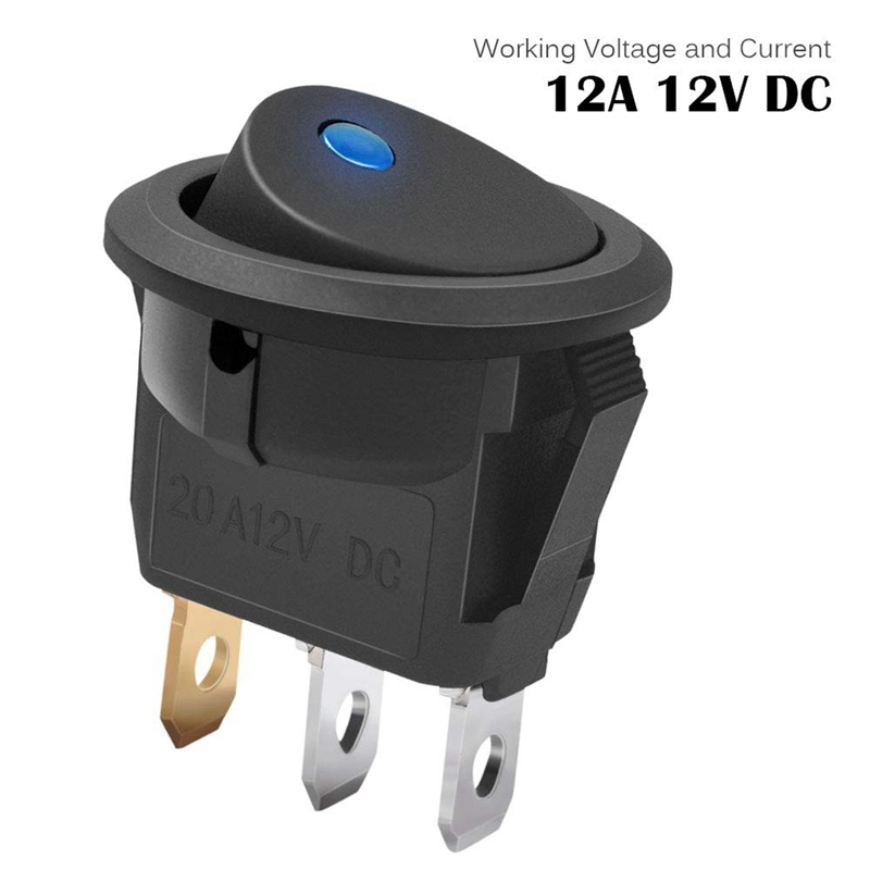 Usb Car Fast Charger Buck Module 24V/12V to 5V 5A 4 Port Usb Converter with 3Pc 12V 20A Rocker Toggle LED Switch. 
