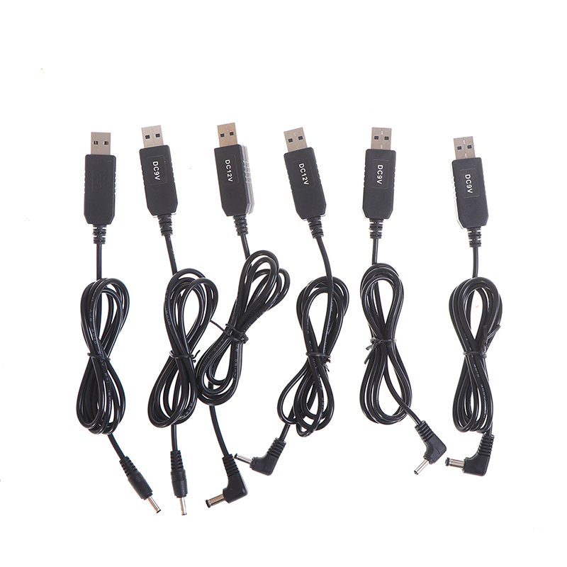 USB power boost line DC 5V to 9V 12V Step UP Adapter Cable 3.5*1.35mm 5.5*2.1mm. 