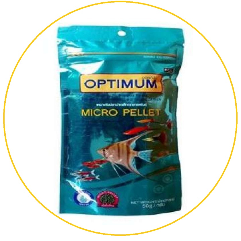 optimum micro pellet fish food