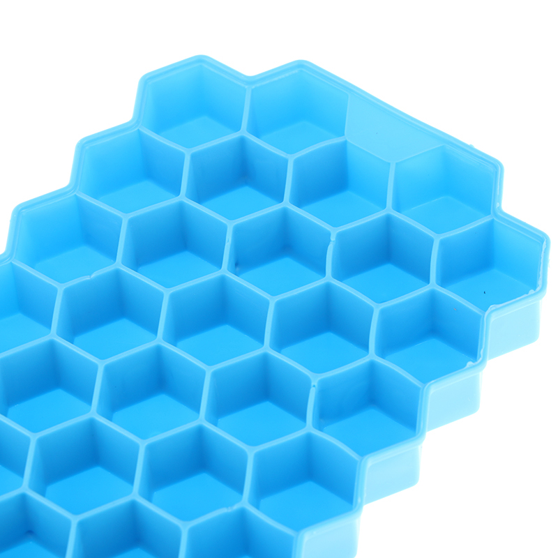37 Grid Honeycomb Silicone Ice Cube Mold With Lids Large-capacity Ice Tray Mold Reusable Food Grade Ice Maker Mould Bayline. 