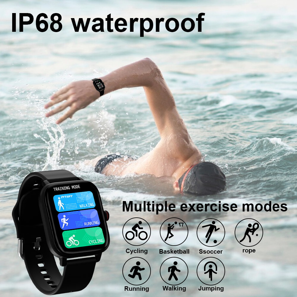 Smart Watch i13 Touch Screen Smart Bluetooth Call Message Push Heart Rate Sleep Monitor IP68 Waterproof Fitness Sports Watch. 