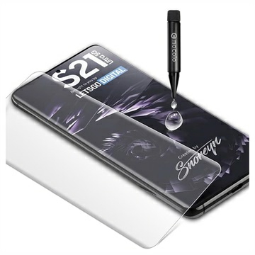 SAMSUNG GALAXY S21Plus/S21 ULTRA 5G UV TEMPERED GLASS SCREEN PROTECTOR - CLEAR. 