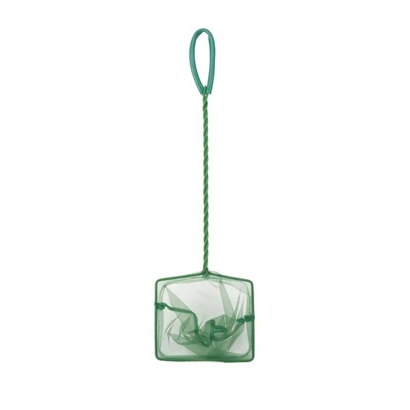 Long Handle Square Aquarium Fishing Net Landing Net for Fish Floating Objects Crab Net Fishing Rod Dryer Hand Net Fishing Net. 