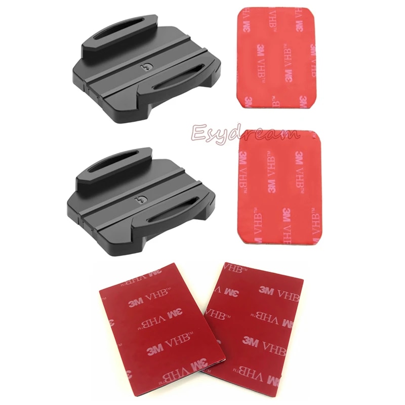 【3C VictoryEagle】2 Flat Sur Mount + 2 Adhesive Sony HDR-AS100V HDR AS15 AS20 AS300 AS200V AS100V Replace. 