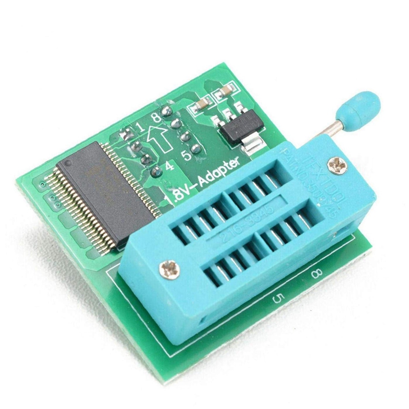 CH341A BIOS USB Programmer SOP8 DIP8 1.8V Conversion Socket 8-Pin Test Clip Set for IPhone or Motherboard. 