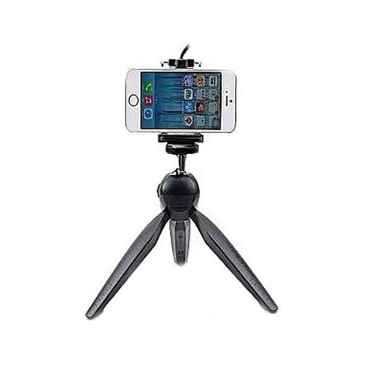 YT-228 Mini Tripod Mount and Phone Holder Clip - Black