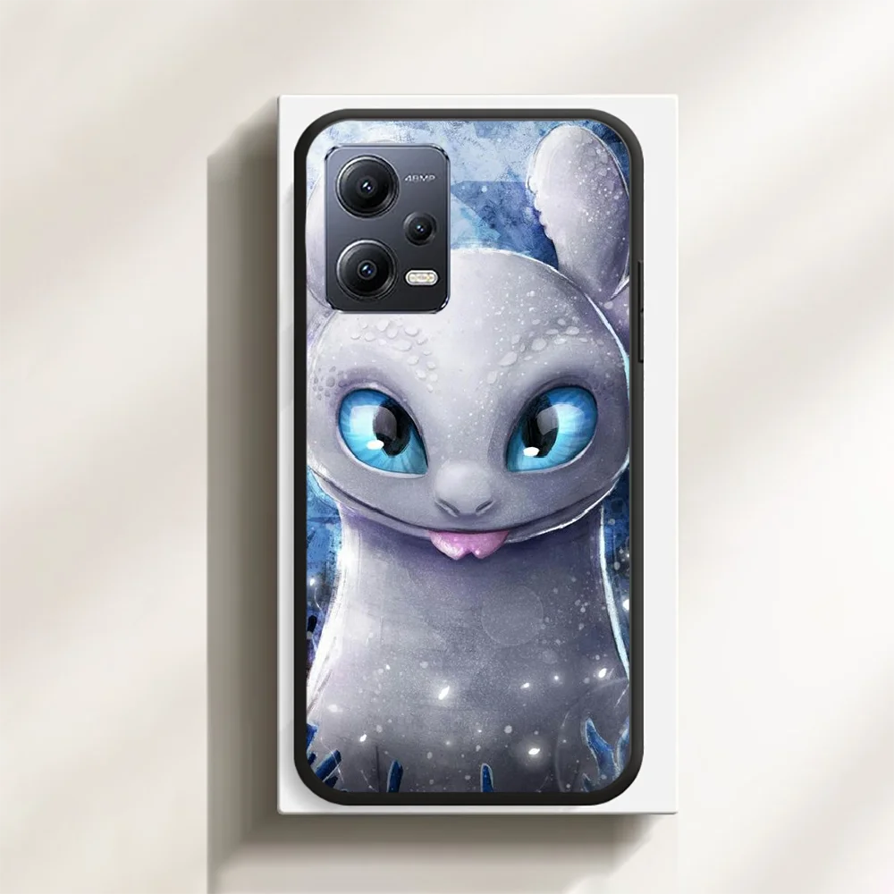 Train Dragon Toothless Phone Case Cover For Xiaomi Redmi Note 8 9 10 11 12 13 Pro Plus TPU Soft Black. 