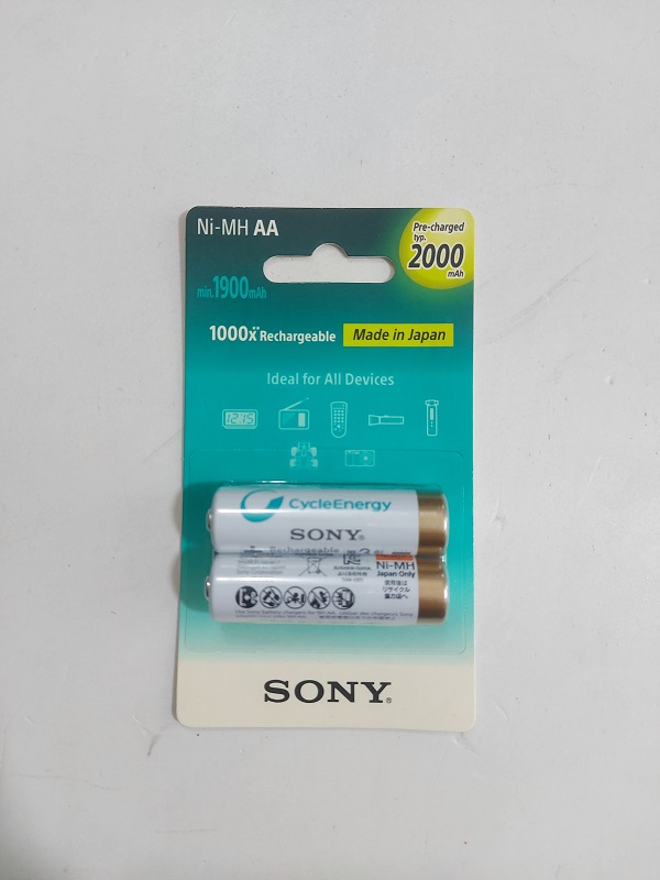 Sony AAA 800mAh Rechargeable Battery -2pc. 