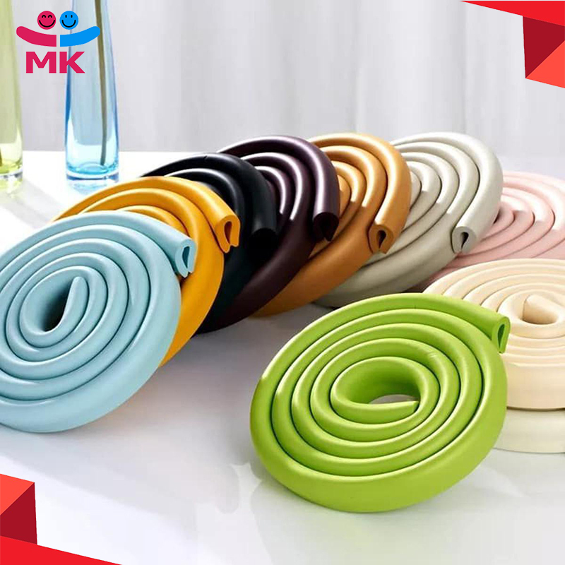 2M U Shape Extra Thick Furniture Table Edge Protectors Foam Baby Safety Bumper Guard Glass Table Anti-collision Strip with Double-side Tape