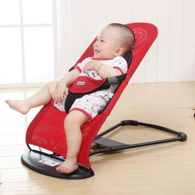 red baby bouncer