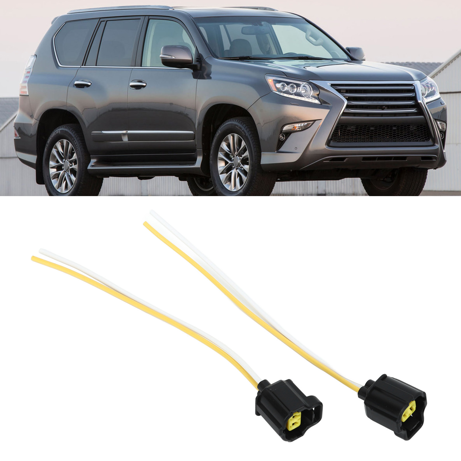 90980-10737, 2 Pcs Easy To Install Water Temp Sensor Connector Pigtail 2 Pin for Car. 