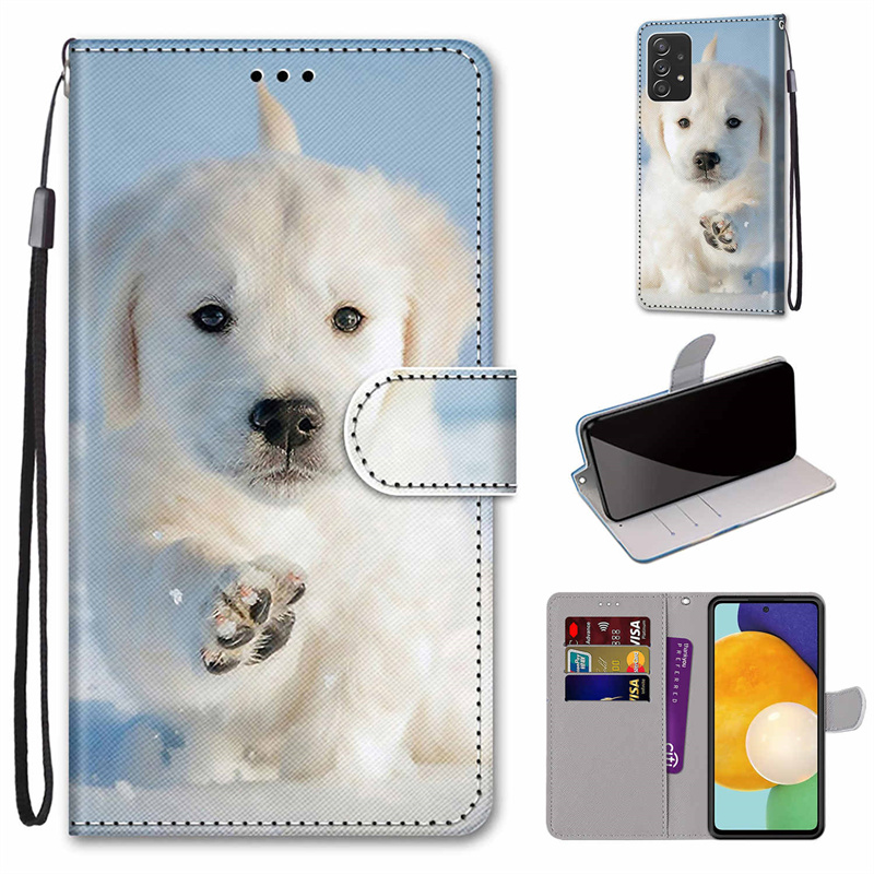 Tiger Animal Painted Wallet Phone Case For Samsung Galaxy A51 A71 A21S A31 A41 A11 A30S A10 A30 A50 A40 A20E A 20S Case Cover. 