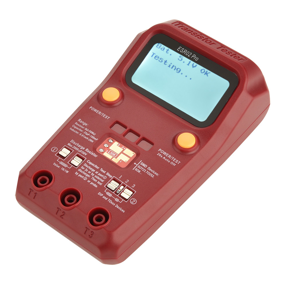 SMD Component Meter BSIDE ESR02 Pro Digital Transistor Tester Chip Inductance Multimeter. 