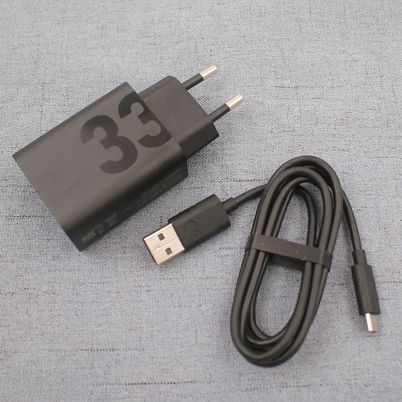 For Motorola 33W Fast Charger EU Quickly Power Adapter USB Type C Cable For Moto Edge 20 30 Pro G200 S30 G82 G71 G72 G84 Razr 40