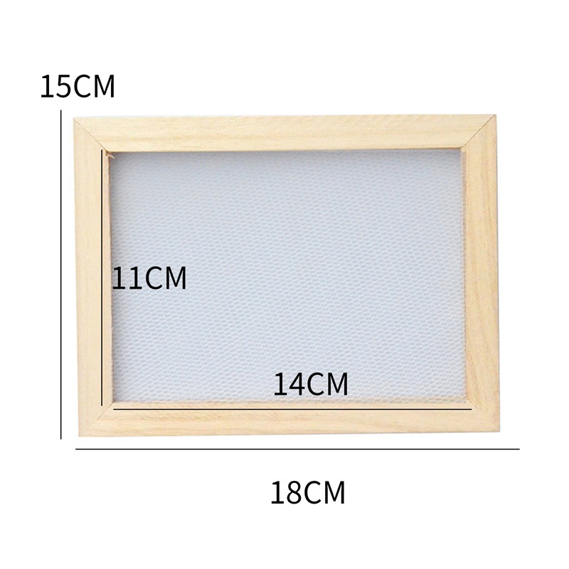 Paper Making Frame Screen DIY Wood Paper Making Papermaking Mould Crafts Handcraft Paper Recycling Tool Wooden Deckle Multi-size Amour zii. 