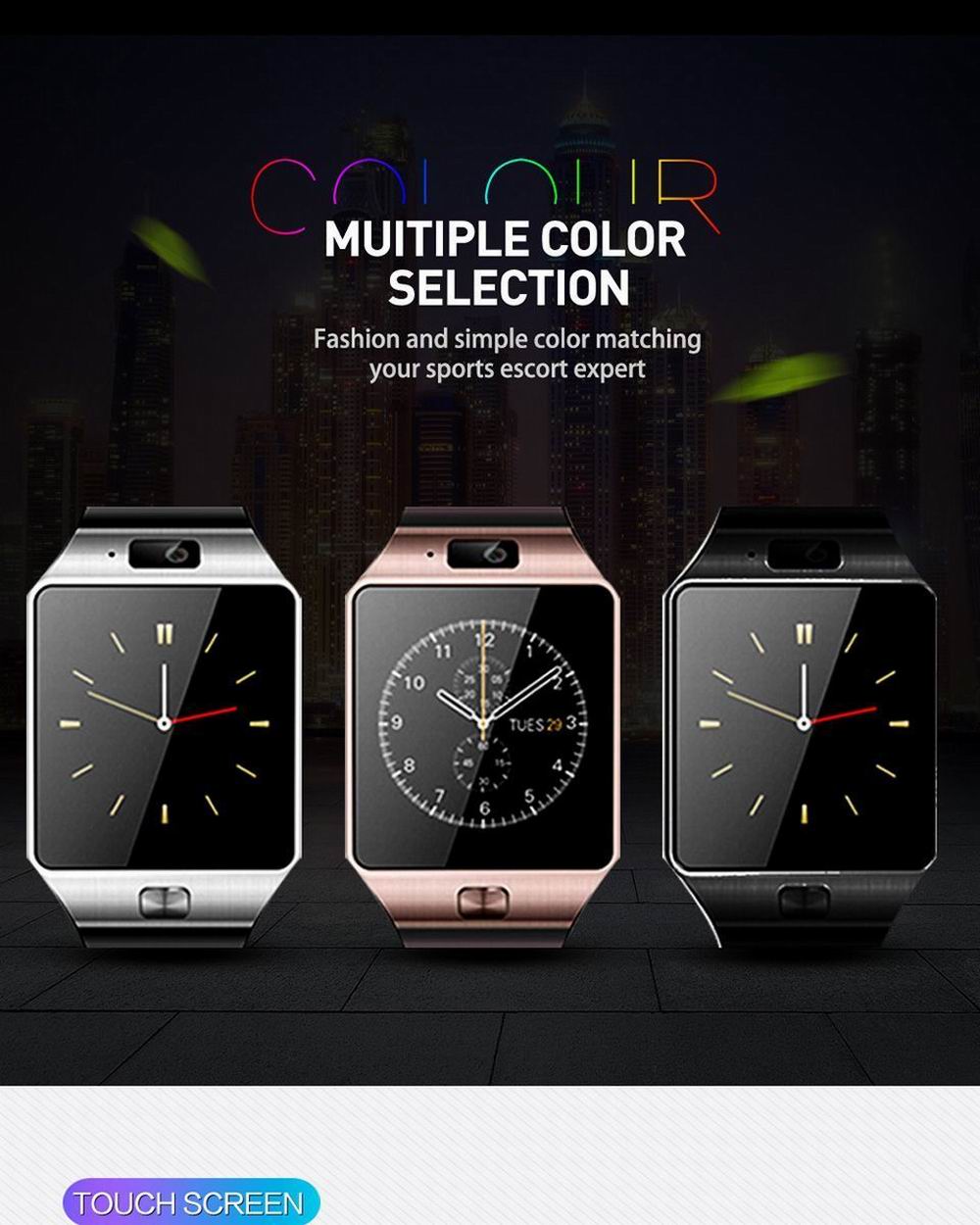 Dropshipping Smart Watch Bluetooth With Camera Support SIM TF Card Pedometer Men Women Call Sport Smartwatch Android Phone. 