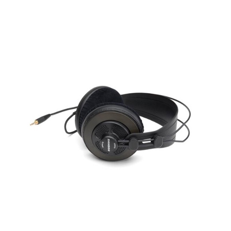Original Samson SR850 monitoring headset with velour earpads semi-open-monitor headphone for studio,PC recording karaoke game. 