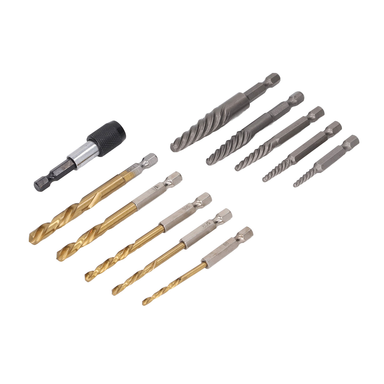 Bolt Extractor Set, Easy To Operate 11Pcs Damaged Screw Extractor Kit for Home. 