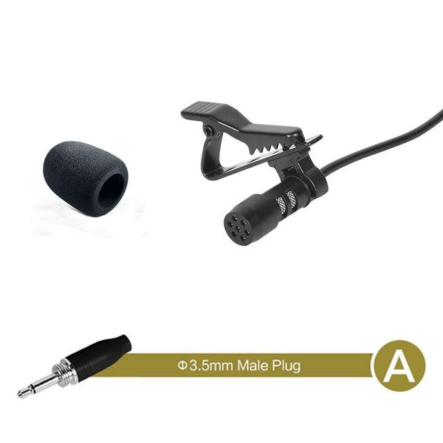 3.5mm Mini Lavalier Microphone Lapel Mic XLR 3-Pin XLR 4-Pin For Mobile Phone PC Laptop Speaking Vocal Audio. 