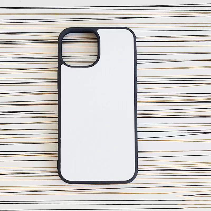 Printable Sublimation Blanks For iPhone 15 14 Plus 11 12 13 Pro Max 13 mini XR XS Heat Press Blank Phone Case with Metal Plates