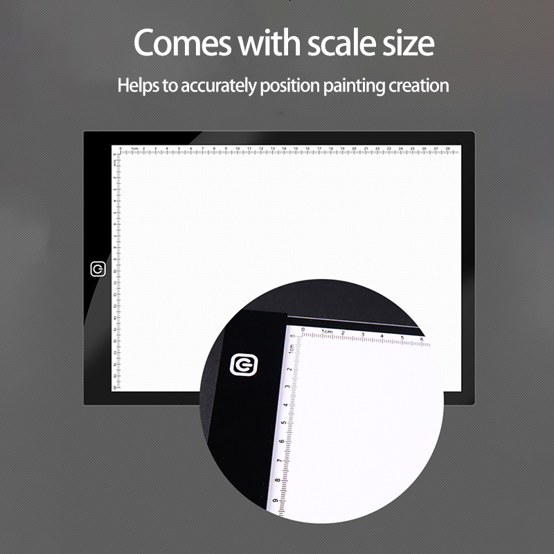 A5  USB LED Artist Thin Art Stencil Board Light Tracing Drawing Pad Table Box. 