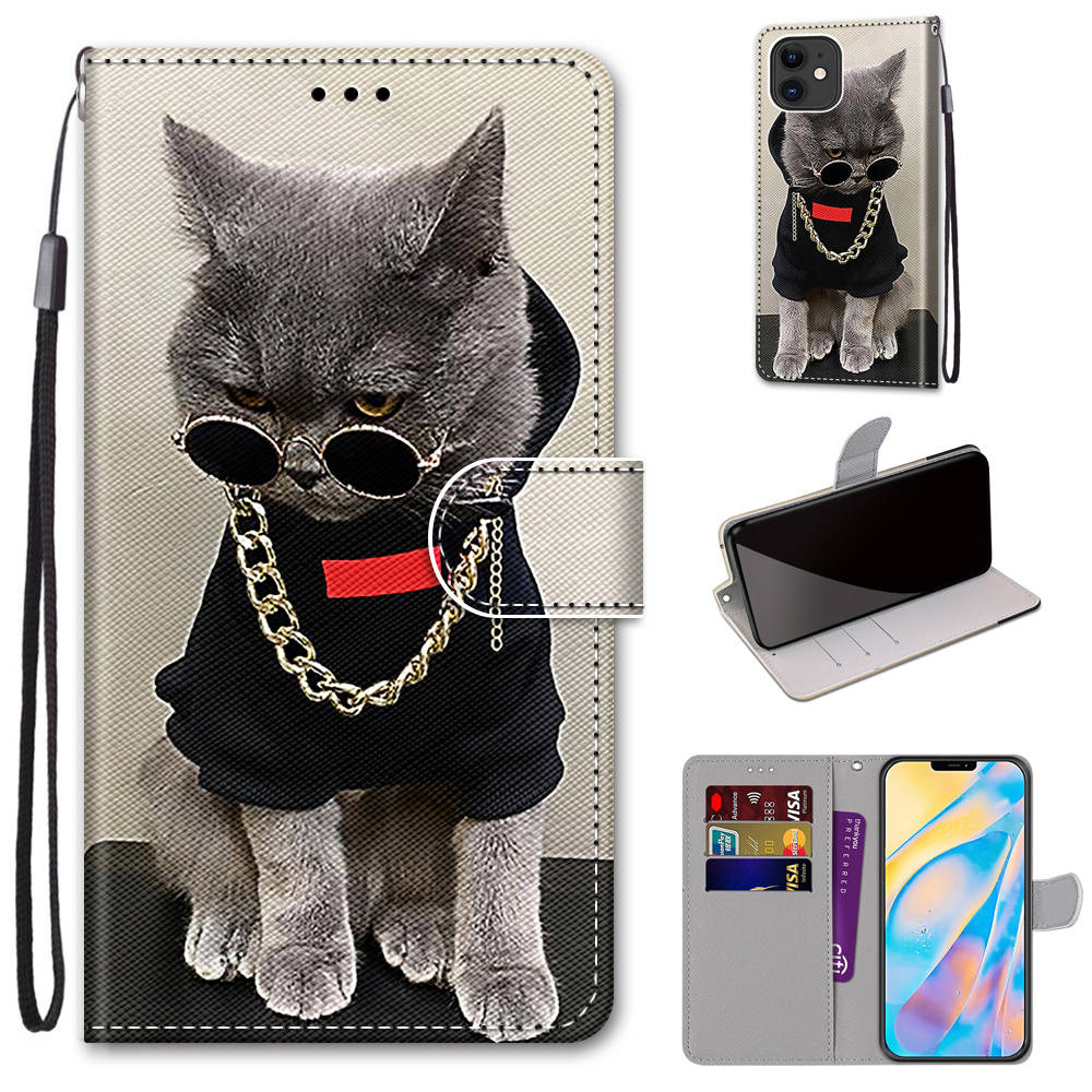 Cute Cat Animal Pattern Phone Case For Samsung Galaxy J1 J3 J5 J7 A3 A5 2016 2017 J2 Core Prime Pro J4 J6 Plus A6 A7 A8 A9 2018. 